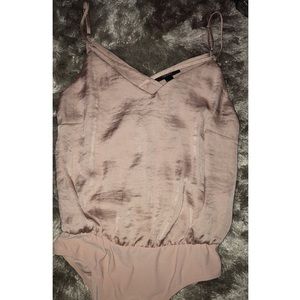 light pink silk bodysuit
